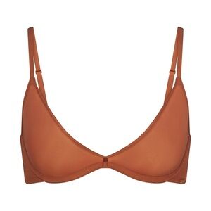 SKIMS Weightless Scoop Bronze Bra Copper Rust Orange